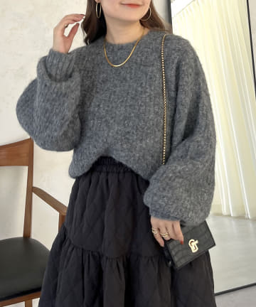 prose verse(プロズヴェール) アルパカタッチふわふわニット