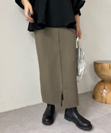 SHENERY(シーナリー) ダブルZIPポンチタイトスカート