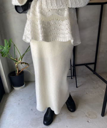 ミニシャギータイトスカート