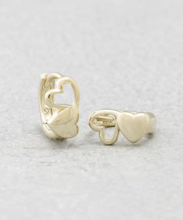 ハートワンタッチピアス