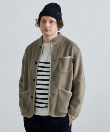 FREDY & GLOSTER(フレディ アンド グロスター) 【GLOSTER】スタンドカラー フリースカバーオールジャケット