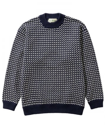 FREDY & GLOSTER(フレディ アンド グロスター) 【L.L.Bean】Birds-Eye バーズアイニット クルーネック