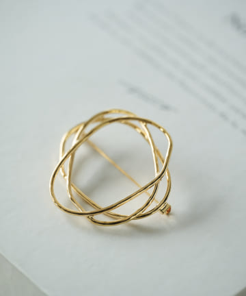 サークルウェーブブローチ