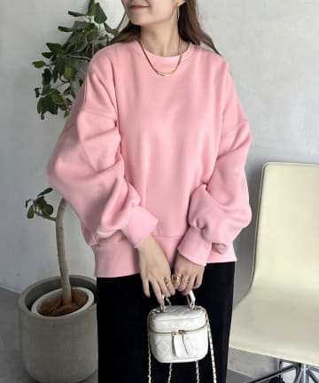 prose verse(プロズヴェール) 裏起毛バックテールボリュームスリーブスウェット