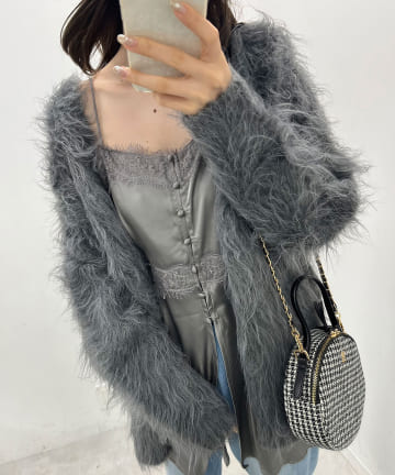 NICE CLAUP / OLIVE des OLIVE OUTLET(ナイスクラップ  / オリーブ デ オリーブ アウトレット) 【one after another】ランジェリーサテンビスチェ