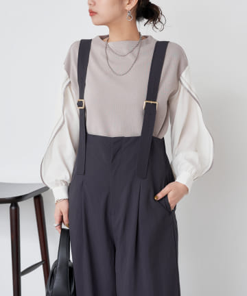 Jena　espace merveilleux(ジェナ　エスパスメルヴェイユ) 【再登場】ラインスリーブカットソー