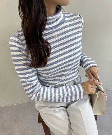 NICE CLAUP OUTLET(ナイスクラップ アウトレット) 【one after another】イニシャルハイネック