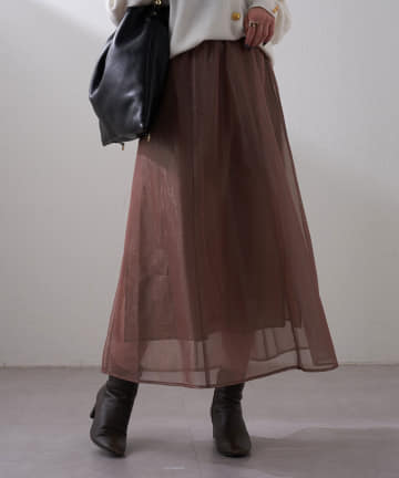 Pal collection(パルコレクション) ラメメッシュスカート