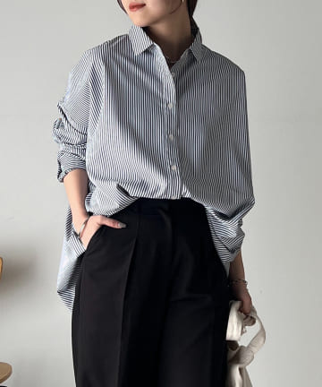 un dix cors(アンディコール) ストライプルーズシャツ