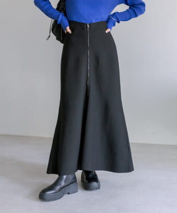 【サイズ展開あり】ZIPニットマーメイドスカート