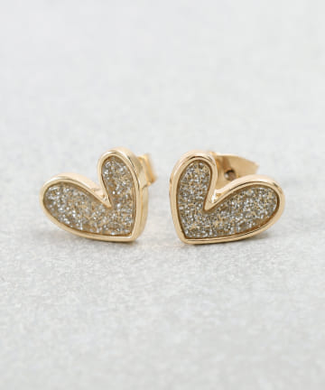 キラキラハートピアス