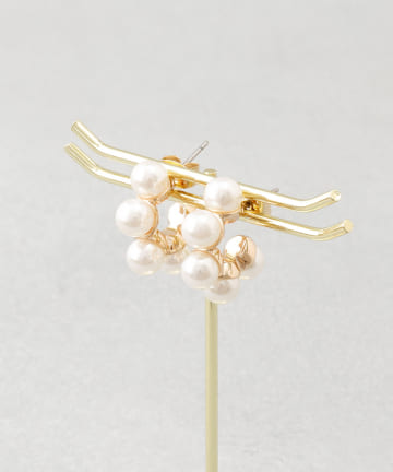 パールフープピアス