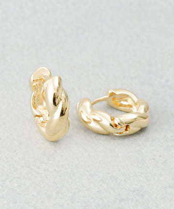 3COINS(スリーコインズ) メタルネジリワンタッチピアス