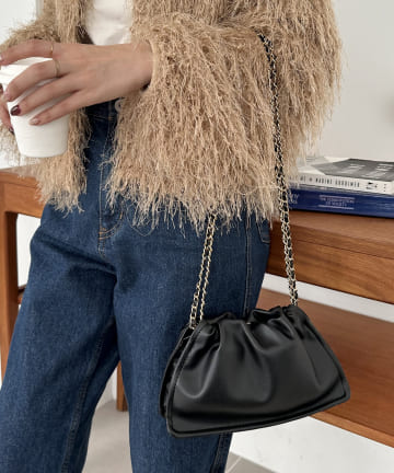 【オシャレ見え】チェーンドロストミニショルダー
