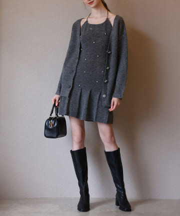 NICE CLAUP / OLIVE des OLIVE OUTLET(ナイスクラップ  / オリーブ デ オリーブ アウトレット) 【Seemi】カーディガンSETワンピース