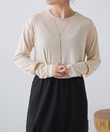 Omekashi(オメカシ) シャイニーロングTシャツ