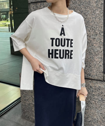 DOUDOU(ドゥドゥ) A TOUTE HEURE ロゴTEE