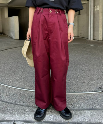 CIAOPANIC TYPY(チャオパニックティピー) 【SOUNDS GOOOOD / サウンズグッド】タック入りワイドグルカチノパンツ
