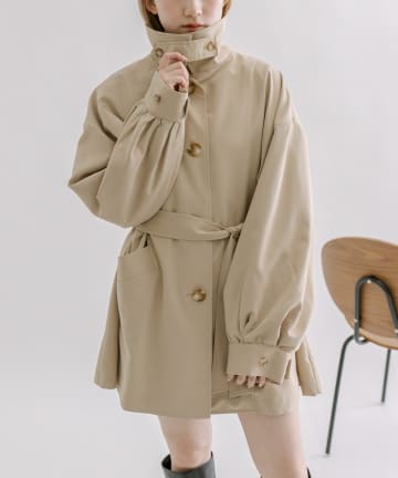 【3色展開】[mline]トレンチワンピース
