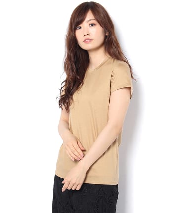 RIVE DROITE(リヴドロワ) リヨセル・コットンラウンドネックTシャツ