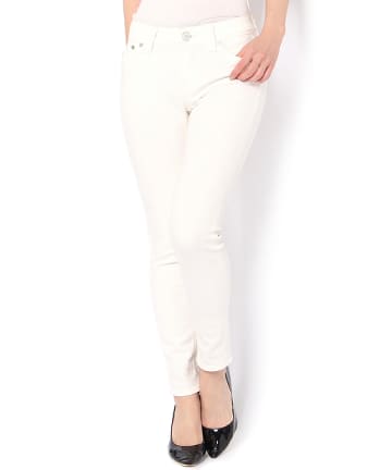 【YANUK】PATRICIA アンクルホワイトデニムスキニー