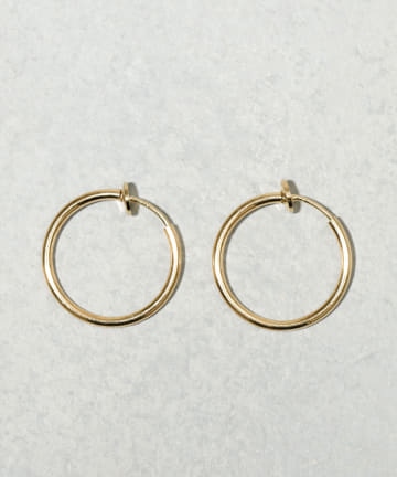 3COINS(スリーコインズ) 18mmメタルパイプイヤリング