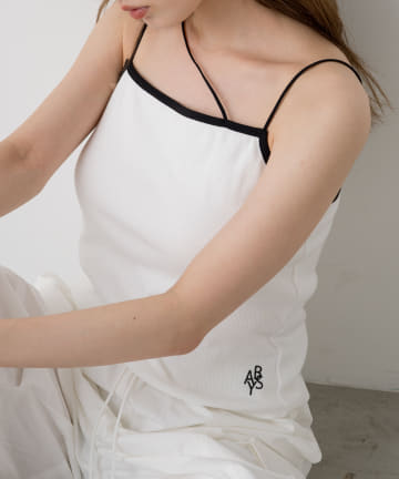 OUTLET(アウトレット) 【Kastane】カップ付きパイピングキャミ