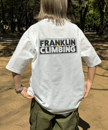 CIAOPANIC TYPY(チャオパニックティピー) 【Franklin】 バックロゴグラフィックテック半袖Tee Climbing