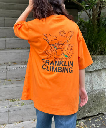 CIAOPANIC TYPY(チャオパニックティピー) 【Franklin Climbing】カヌーバックロゴプリントテック半袖Tee