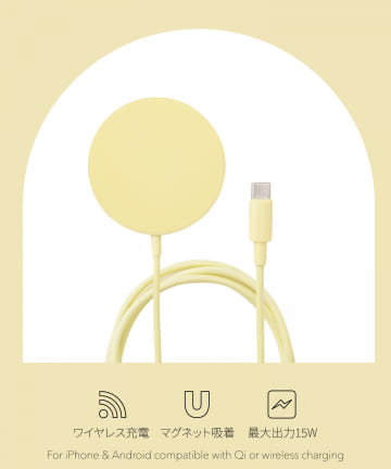 3COINS(スリーコインズ) マグネットワイヤレスチャージャー