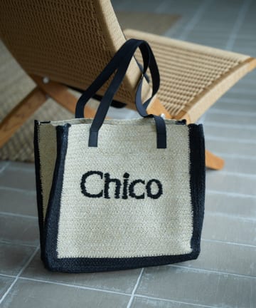 Chico(チコ) 配色ロゴ入りBIGトートバッグ
