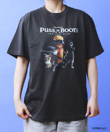 POKEUNI(ポケユニ) WEB限定Tシャツ PUSS IN BOOTS：XXLサイズ