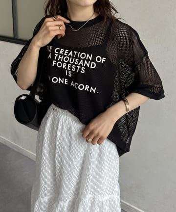 Thevon.(ゼヴォン) メッシュロゴワイドT