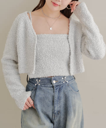 OUTLET(アウトレット) 【Chico】ラメベアカーデセット