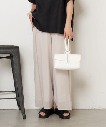 Jena espace merveilleux(ジェナ エスパスメルヴェイユ) リネンライクニットラインパンツ