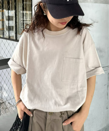 CIAOPANIC TYPY(チャオパニックティピー) コットンクルーネックポケット半袖Tシャツ /無地/７色展開/S～XLサイズ/ユニセックス