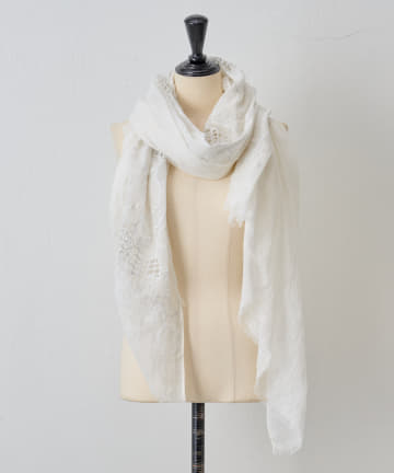 《CITRUS》フラワー刺繍ストール