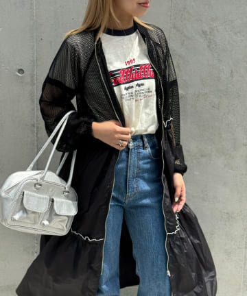 【WEB限定】メッシュナイロンドッキングワンピース