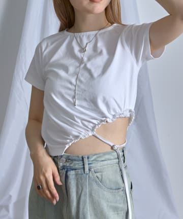ウエストデザインTシャツ