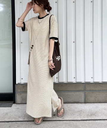 【WEB限定】ワッフルロングワンピース