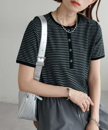 DISCOAT(ディスコート) 【WEB限定】《29色展開》ワッフルリングドット半袖Tシャツ