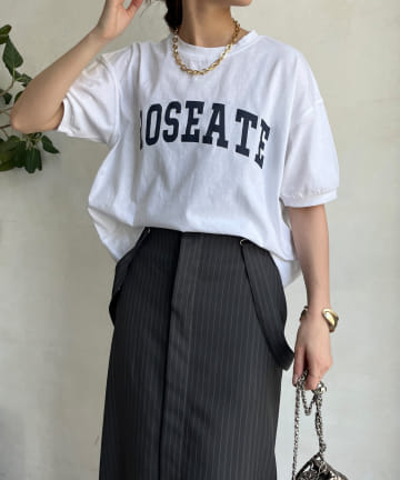 DOUDOU(ドゥドゥ) ROSEATE5分袖TEE
