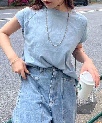 NICE CLAUP / OLIVE des OLIVE OUTLET(ナイスクラップ  / オリーブ デ オリーブ アウトレット) 8色展開オーガニックコットンフレンチTシャツ