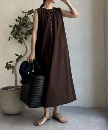 【WEB限定】カットジョーゼットワンピース