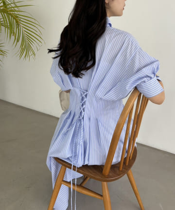 マイナス5キロ見えシャツワンピース/SM展開