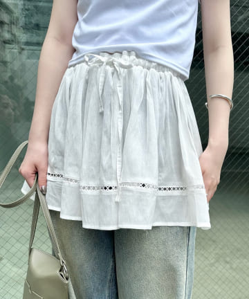 [mline]マルチコットンミニスカート