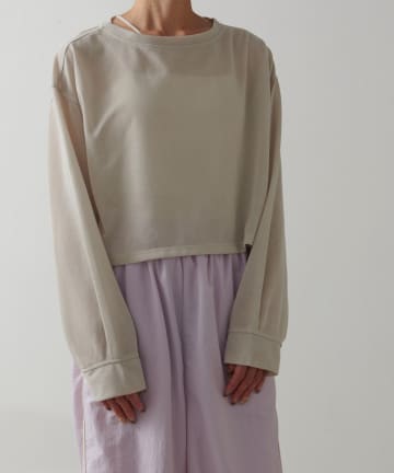 OUTLET(アウトレット) 【earthy_】シアークロップドロンT