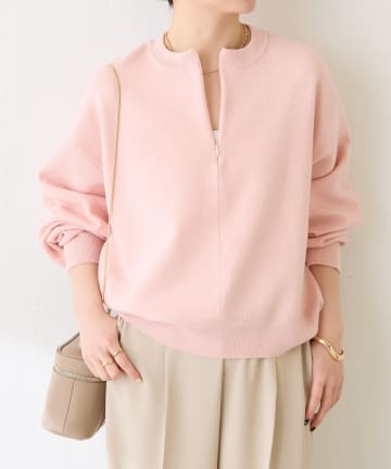 COLLAGE GALLARDAGALANTE(コラージュ ガリャルダガランテ) 【再入荷決定/新色登場！】《2月12日販売開始》ジップスウェットライクニット