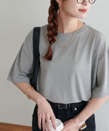 DISCOAT(ディスコート) 【新色追加/WEB限定】梨地シアー5分袖