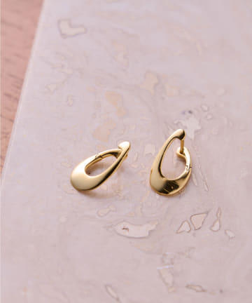 【EO】オーバルフープピアス